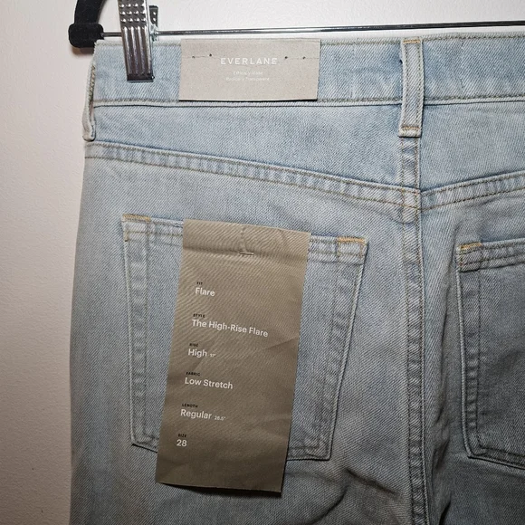 NWT Everlane The High-Rise Flare Jeans - Picture 7 of 7